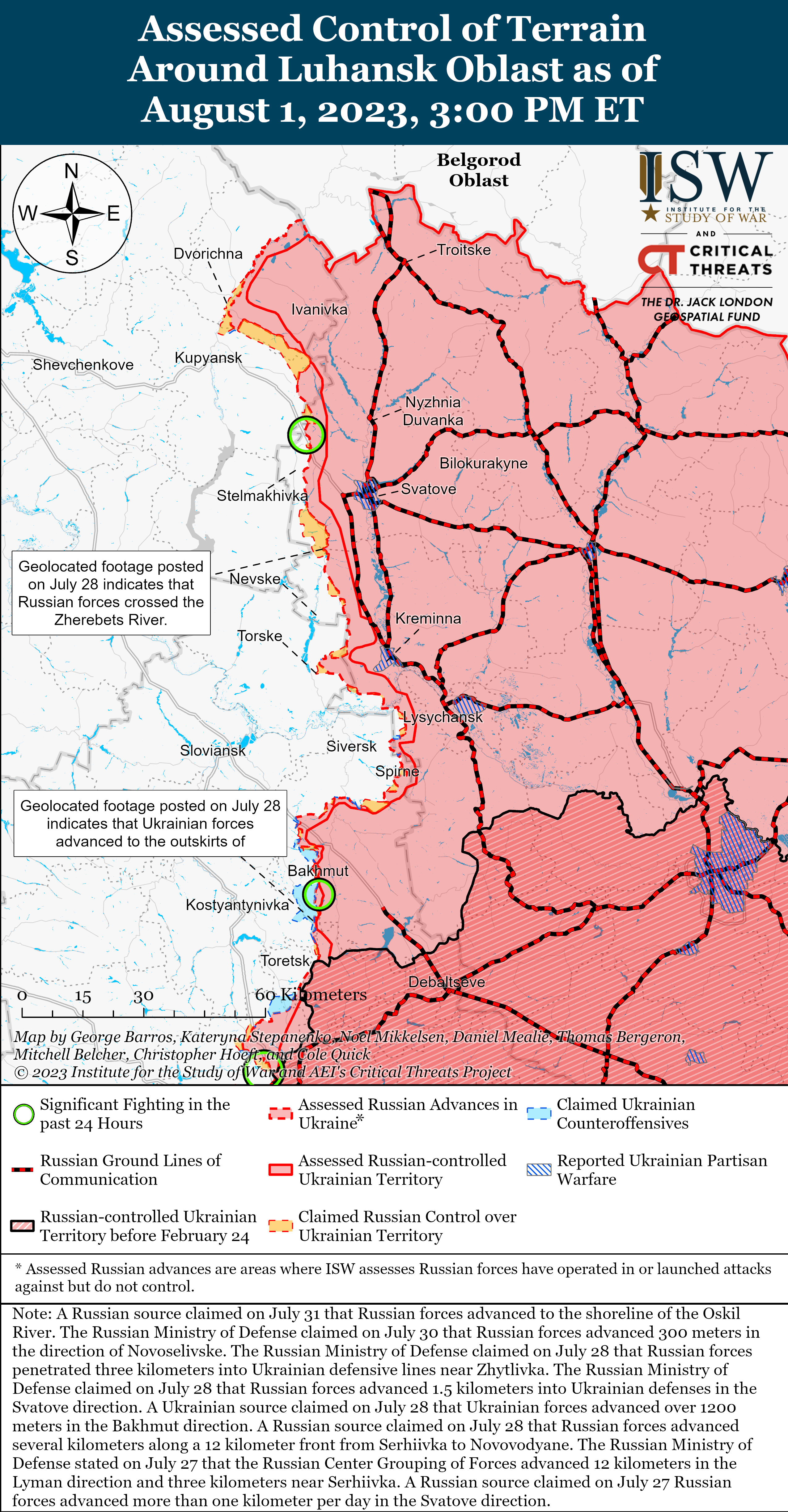 ЗСУ продовжують наступ на Бердянському та Мелітопольскому напрямках: карти боїв ISW